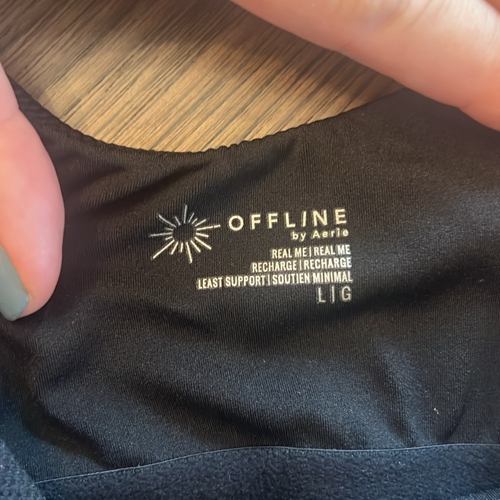 Offline Women's Black Sports Bra Large - Picture 5 of 6